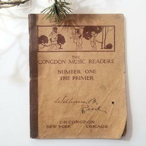 The Congdon Music Reader Book  1909